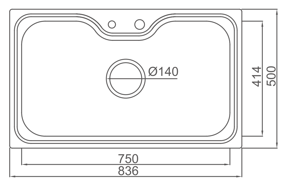 帕布洛不锈钢水槽LGP810CC