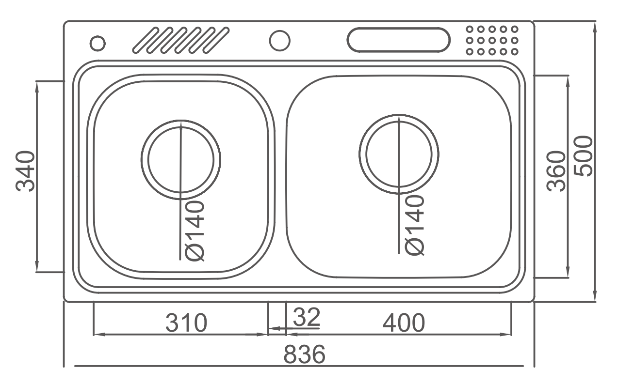 帕布洛不锈钢水槽LGP920EE